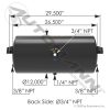 172.2008B Air Tank 2735 Cubic in Vol 12.000in Dia HT1242 - Image 3