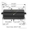 172.2008B Air Tank 2735 Cubic in Vol 12.000in Dia HT1242